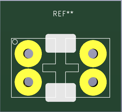Custom supercapacitor holder footprint